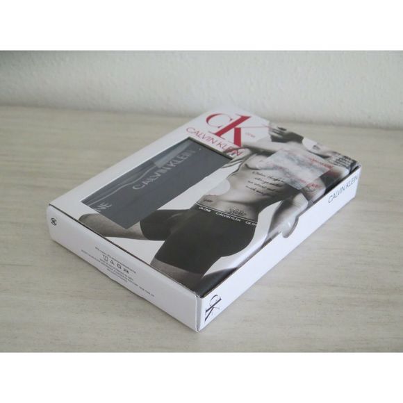 Calvin Klein NB2226001 Men's Size L Black CK One Microfiber Boxer Briefs - Picture 3 of 5